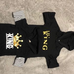 *Baby shower 0-3 month 2pair of king sweaters Black
